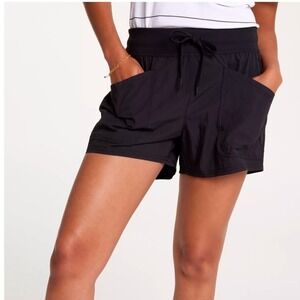 NWT CALIA Women's Mid-rise Pintuck 4" Shorts- Black‎ ***Size XS***
